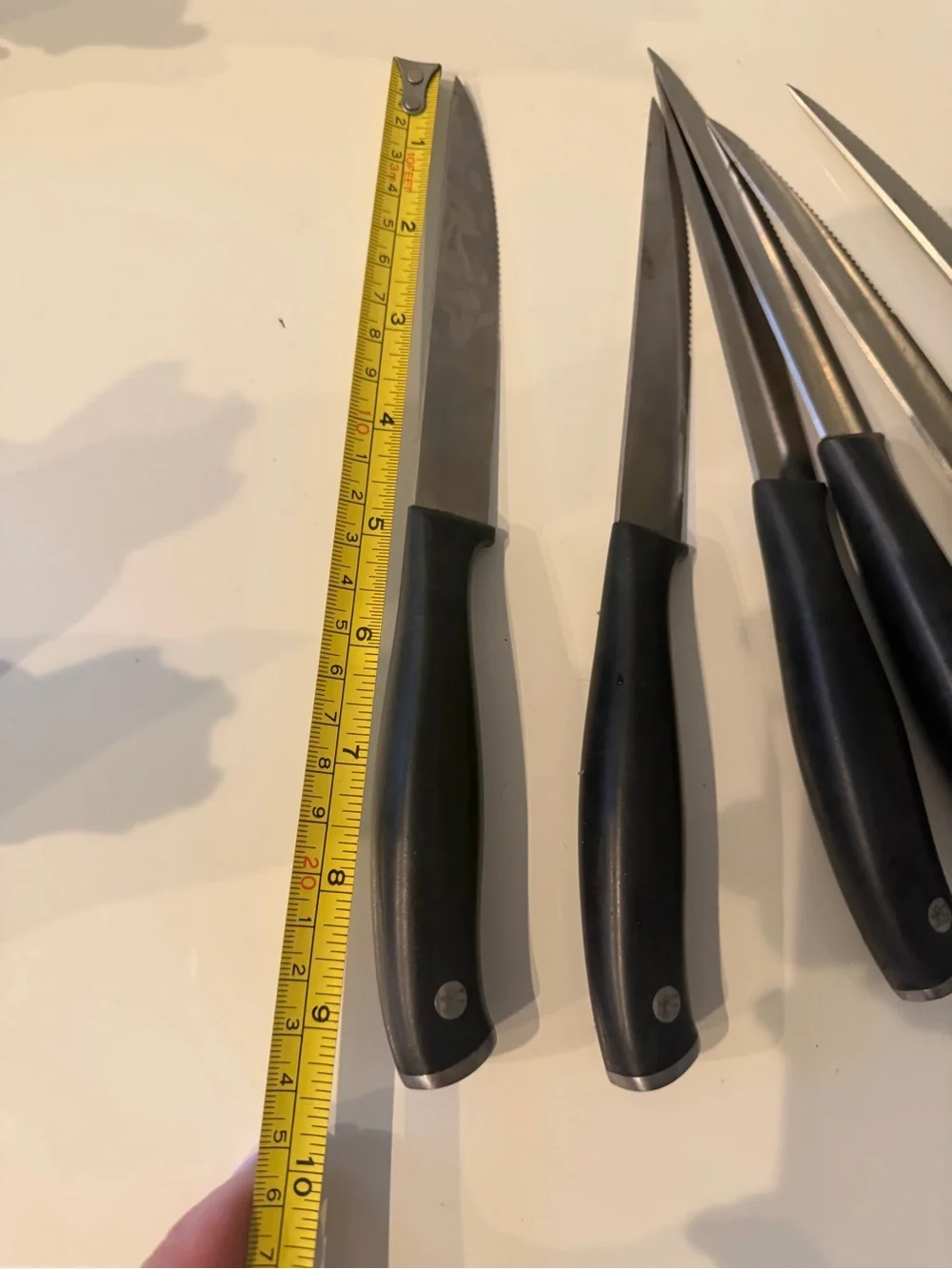 Set of 8 Henckels Cuttery Knives with Black  Handle